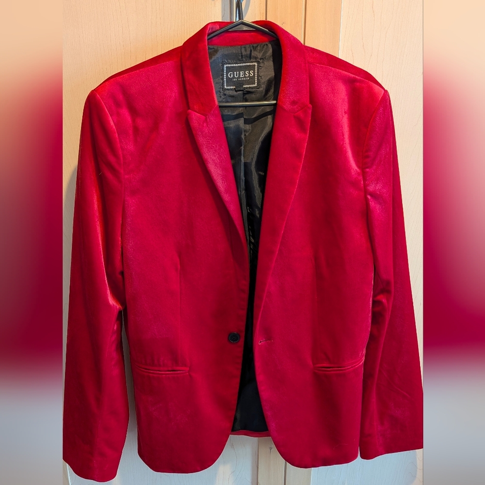 GUESS Vibrant Red Men's Blazer
